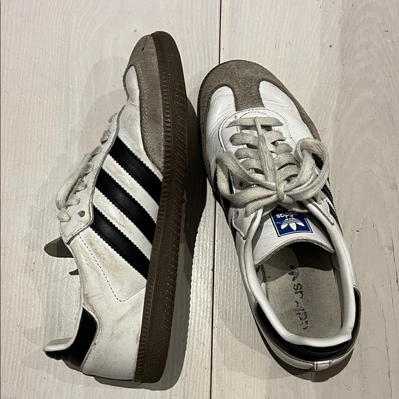 adidas Shoes - Adidas White and Black Classic Trainers